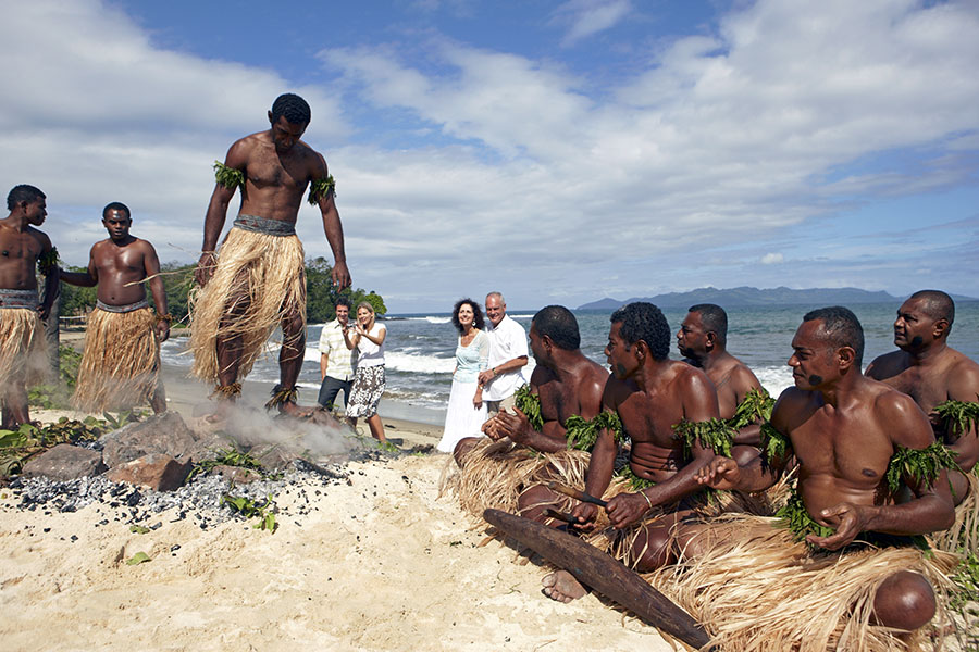See some traditional Fijian fire walking!