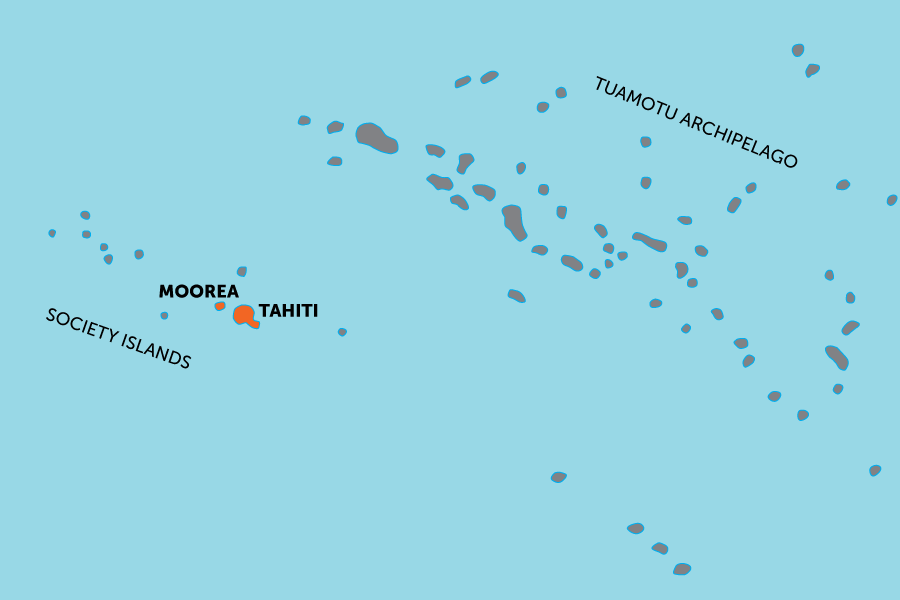 Tahiti and Moorea value adventure | map