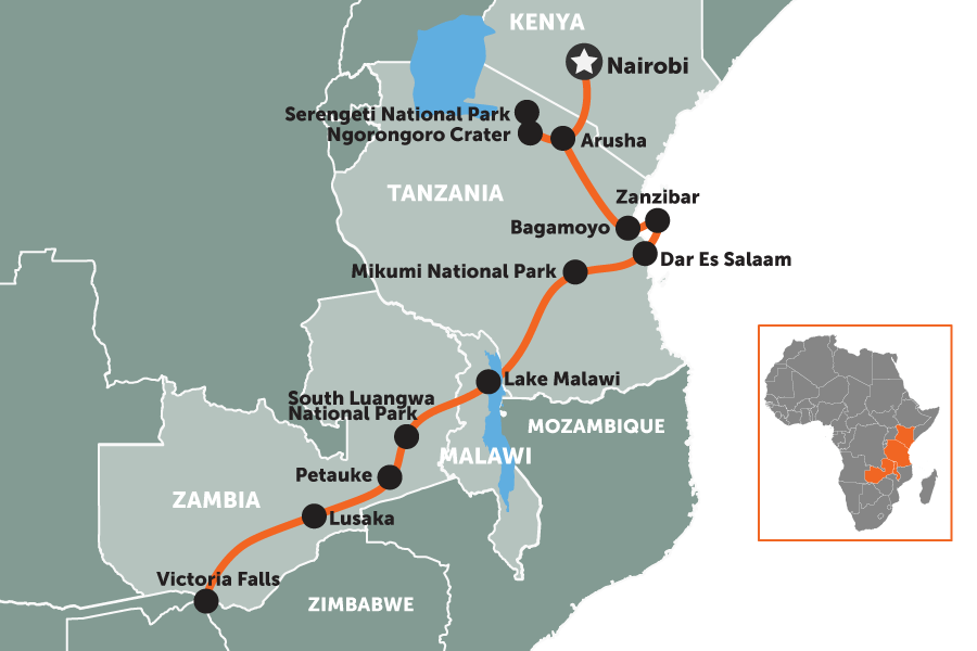 Ostafrikareise Mappe