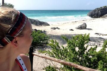 Ruth was mesmerized by the glorious beaches of Central America