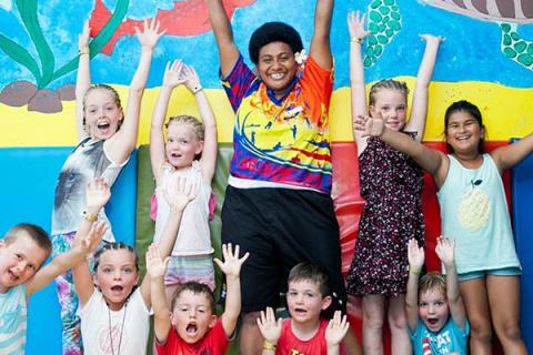 The kids club provides a fun packed daily programme