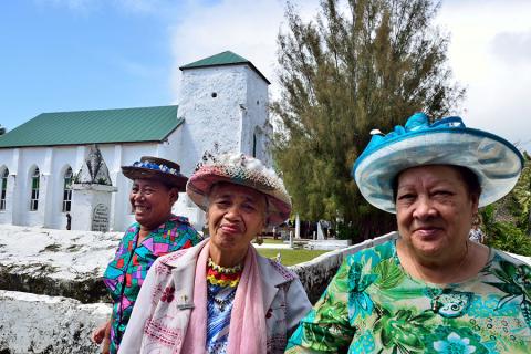 Visit the churches of Rarotonga and have a chat with the friendly locals