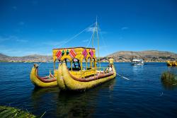 Explore Lake Titicaca on the border of Bolivia and Peru