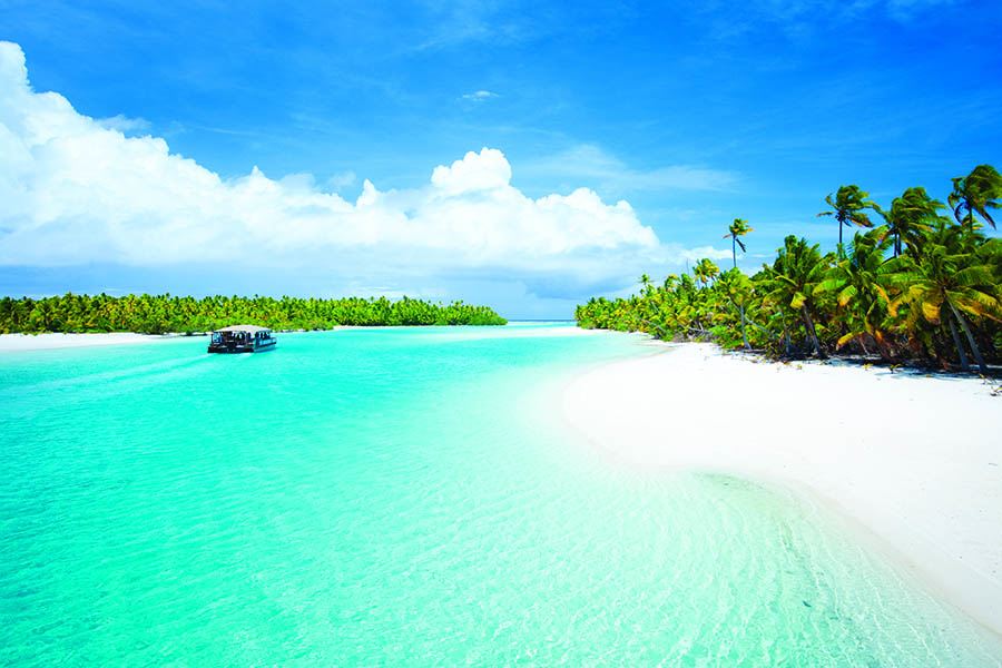 You'll be mesmerized by the turquoise lagoon of Aitutaki