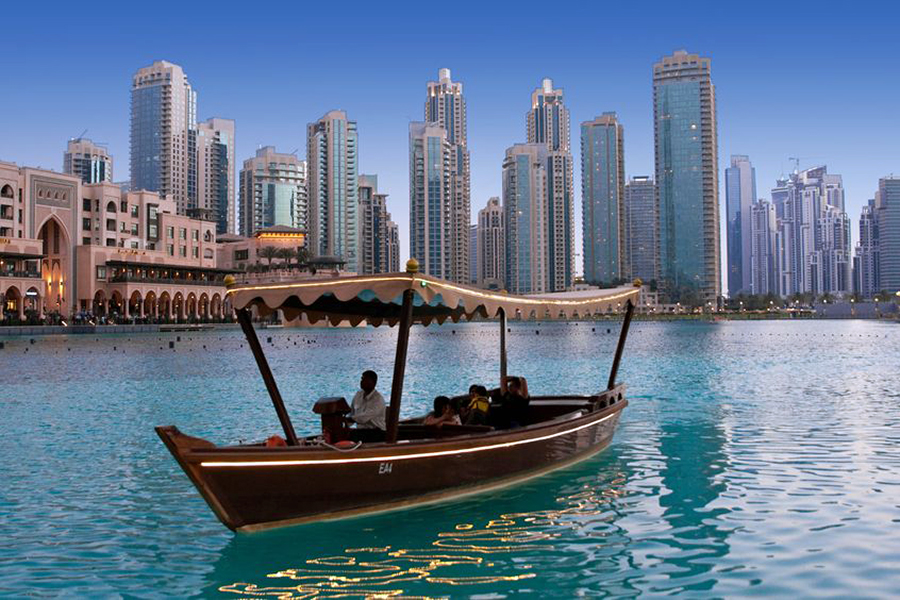 A traditional wooden boat, Dubai