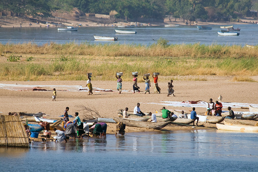 Malawi mit Einheimische