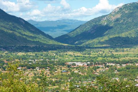 Enjoy stunning mountain views over the valley in the Rumphi district