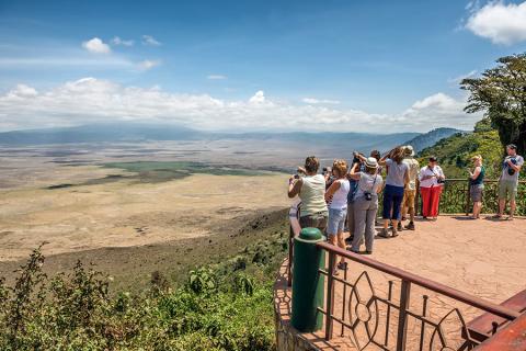 Explore the vast Ngorongoro crater