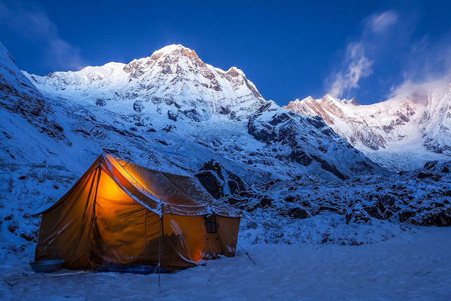 A mountain camp, Annapurna, Nepal